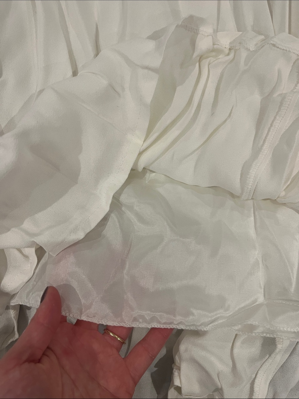 NWT Reformation “Verbena” white off the shoulder dress - Picture 9 of 9
